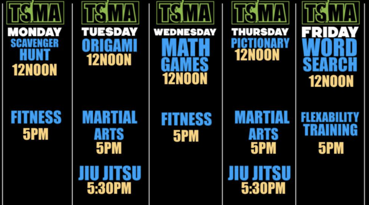 The Summit Martial Arts Weekly Programs